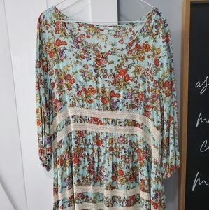 Multicolor Flower Dress